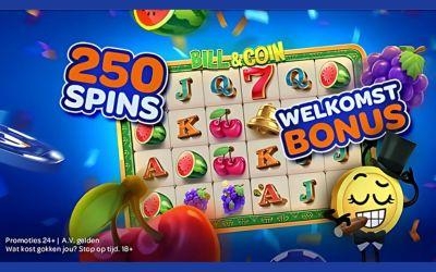 250 gratis spins op Bill & Coin van Relax Gaming