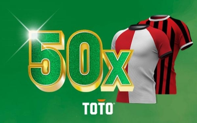 50X je inzet op de wedstrijd Feyenoord - AC Milan bij TOTO 50X je inzet op de wedstrijd Feyenoord - AC Milan bij TOTO