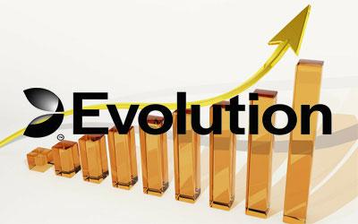 Evolution maakt 1,46 miljard euro omzet in 2022