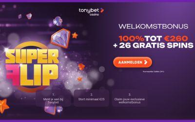 Exclusieve welkomstbonus voor nieuwe spelers Tonybet