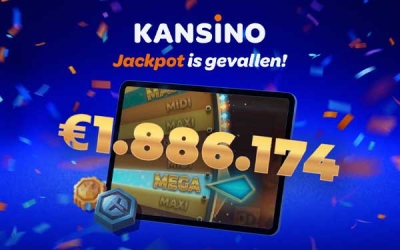 Grootste jackpot sinds legalisering bij Kansino gevallen Grootste jackpot sinds legalisering gevallen bij Kansino