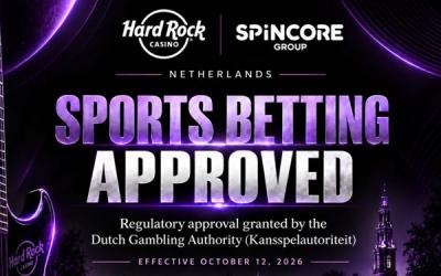 Hard Rock Casino mag nu ook sportweddenschappen aanbieden