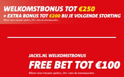 Jack's Casino Nederland verhoogd haar welkomstbonus flink! Jack's Casino Nederland verhoogd haar welkomstbonus flink!