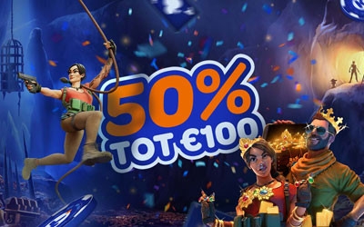 Kansino geeft 50 procent bonus weg tot wel 100 euro Kansino geeft 50 procent bonus weg tot wel 100 euro