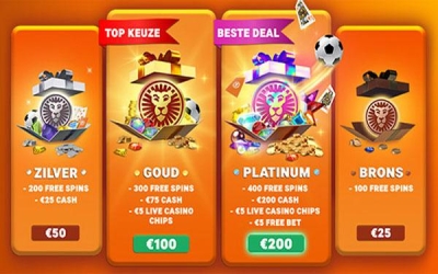 Kies je eigen casino welkomstbonus bij LeoVegas Kies je eigen casino welkomstbonus bij LeoVegas (tot wel 1400 free spins)