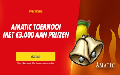 Maak kans op veel gratis spins met Amatic Toernooi bij Jacks