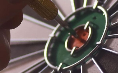 Michael van Gerwen tegenover Jeffrey de Graaf op het WK Darts