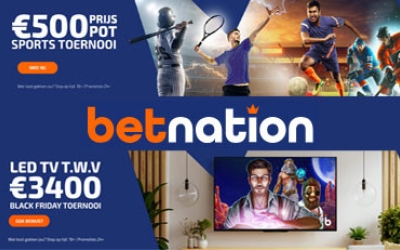 Ontdek twee toernooien met te gekke prijzen bij Betnation! Ontdek 2 toernooien met te gekke prijzen bij Betnation