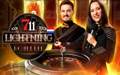 Ontvang 2 euro bonus op 711 NL Lightning Roulette!
