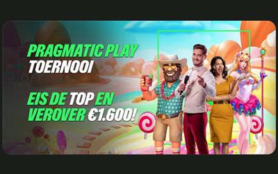 Pragmatic Play Toernooi bij ComeOn: hoofdprijs €1.600
