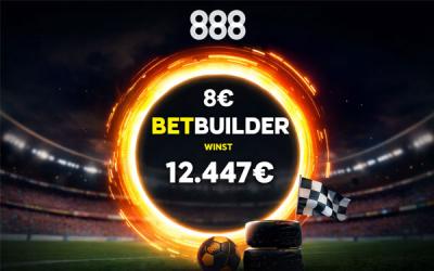 Speler wint €12.447,16 met €8 inzet bij 888