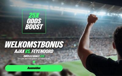 Tijdelijke 25x Odds Boost welkomstbonus bij ComeOn Casino