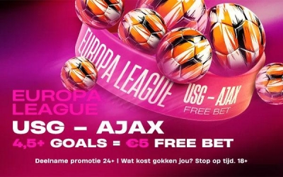 Verdien een €5 Free Bet op Ajax - USG Verdien een €5 Free Bet op Ajax - USG