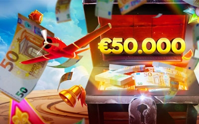 Verzamel tickets en win een grote koffer vol met geld bij 711 Casino