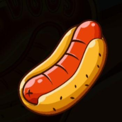 Big Burger Load it up with Xtra Cheese hotdog symbool