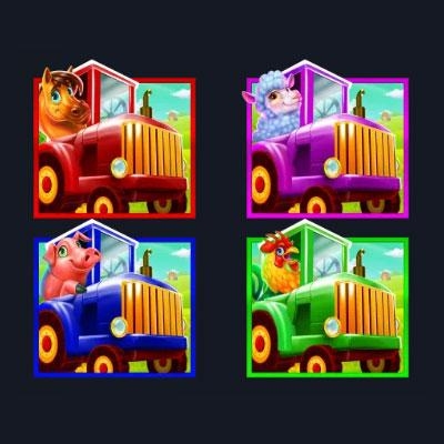 Tractorsymbolen van Bonanza Farm Rush Express