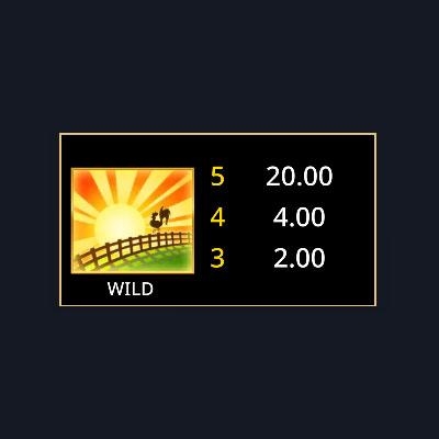 Wild symbool van de Bonanza Farm Rush Express slot