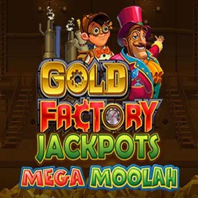 Gold Factory Jackpots Mega Moolah van Aurum Signature Studios