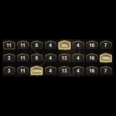 Vermenigvuldigers van Lightning Dice