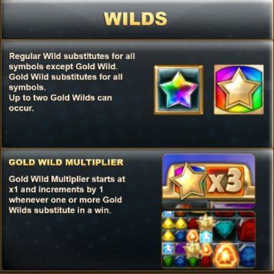 Star Clusters Megapays wild symbolen