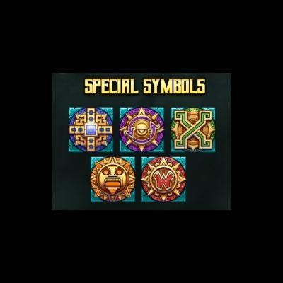 Special Symbols van het spel Temple of Tollan
