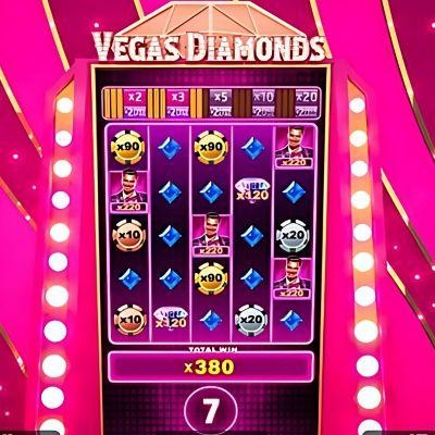Vegas Diamonds bij Super Wheel