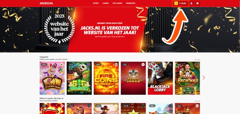 Open je account bij JACKS.NL