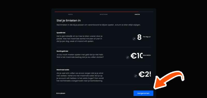 Casino 777 limieten instellen