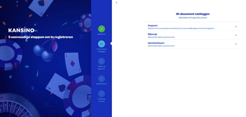 Document vastleggen bij Kansino