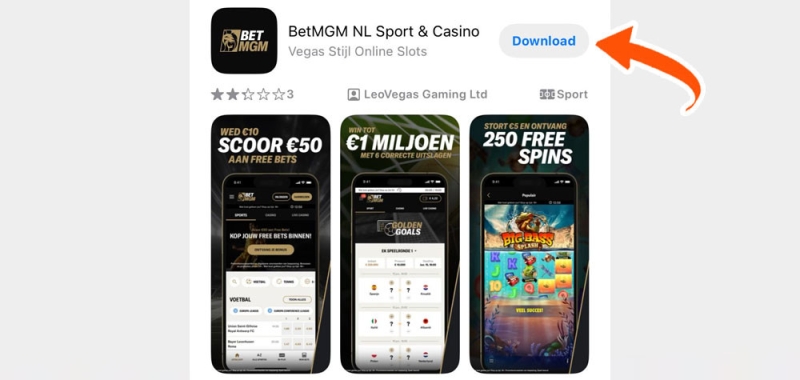 Download de BetMGM app