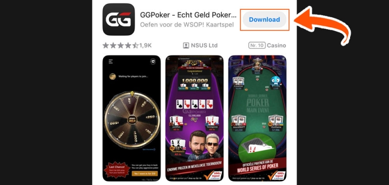 Download de GGPoker app
