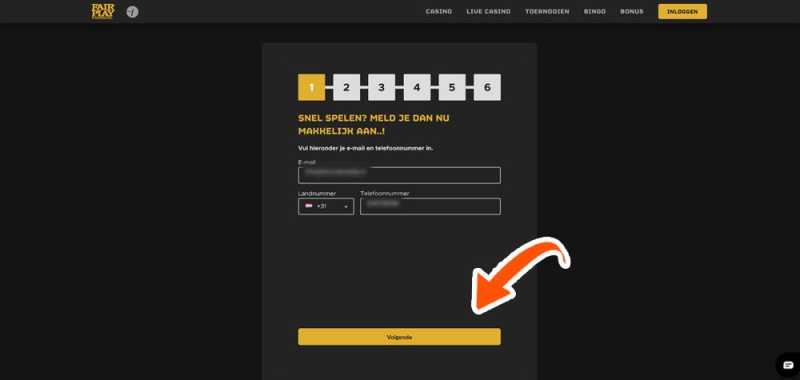 Vul je e-mailadres in bij Fair Play Casino