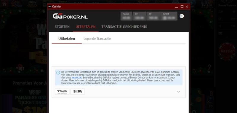 Eenvoudig bij GGPoker uitbetalen