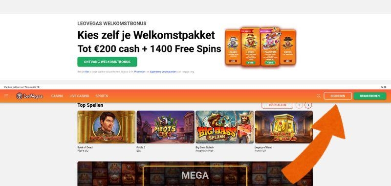 Inloggen bij LeoVegas