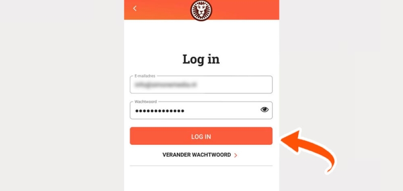 Log in bij de LeoVegas app