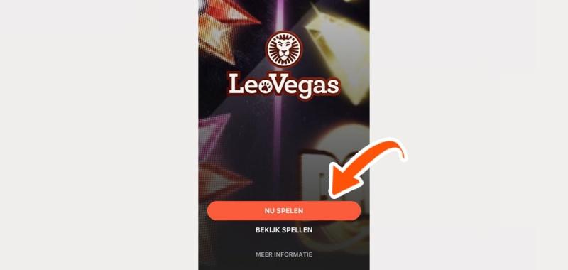 Klik op nu spelen bij LeoVegas