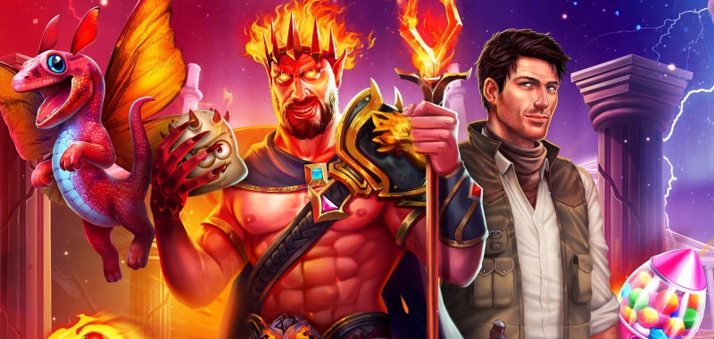 Voorbeeld van spelkarakters in online goksites