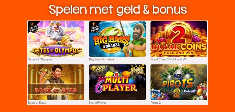 Speel bij het online casino met het geld en de bonus