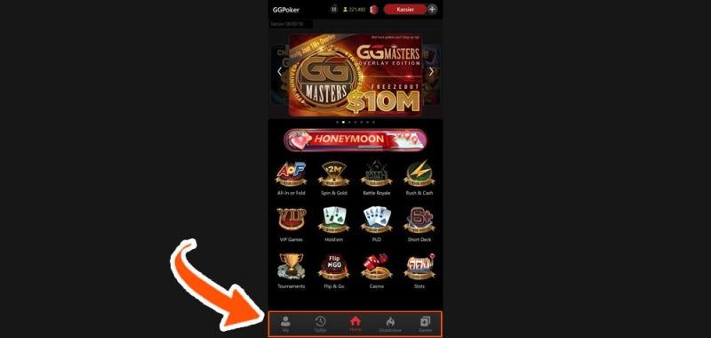 Speel via de GGPoker app