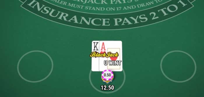 Blackjack spelregels voor directe Blackjack hand