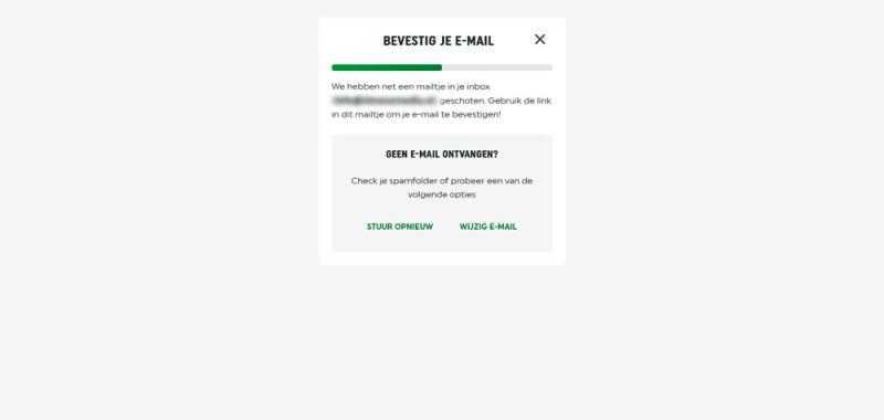 Bevestig de TOTO e-mail