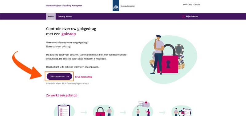 Vbet uitsluiten via CRUKS