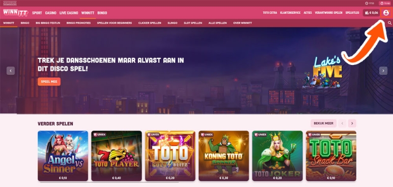 Open het Winn Itt account