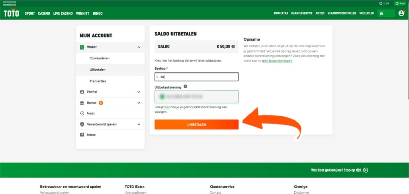 Laat uitbetalen bij Winn Itt