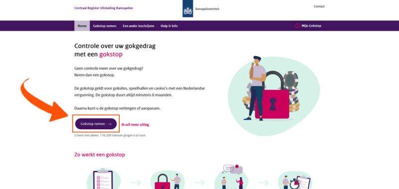 Activeer de Cruks gokstop