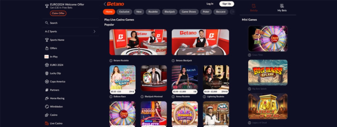 Live Casino van Betano
