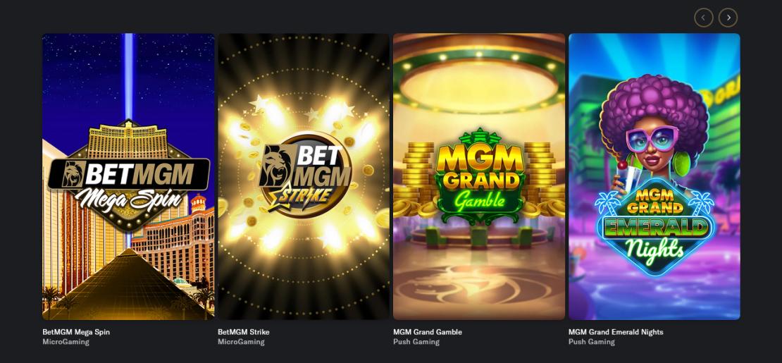 BetMGM Exclusive spellen die je kunt spelen