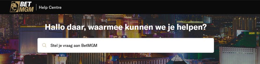 BetMGM support en klantenservice voorbeeld