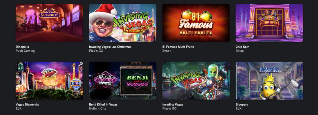 Vegas BetMGM spelaanbod