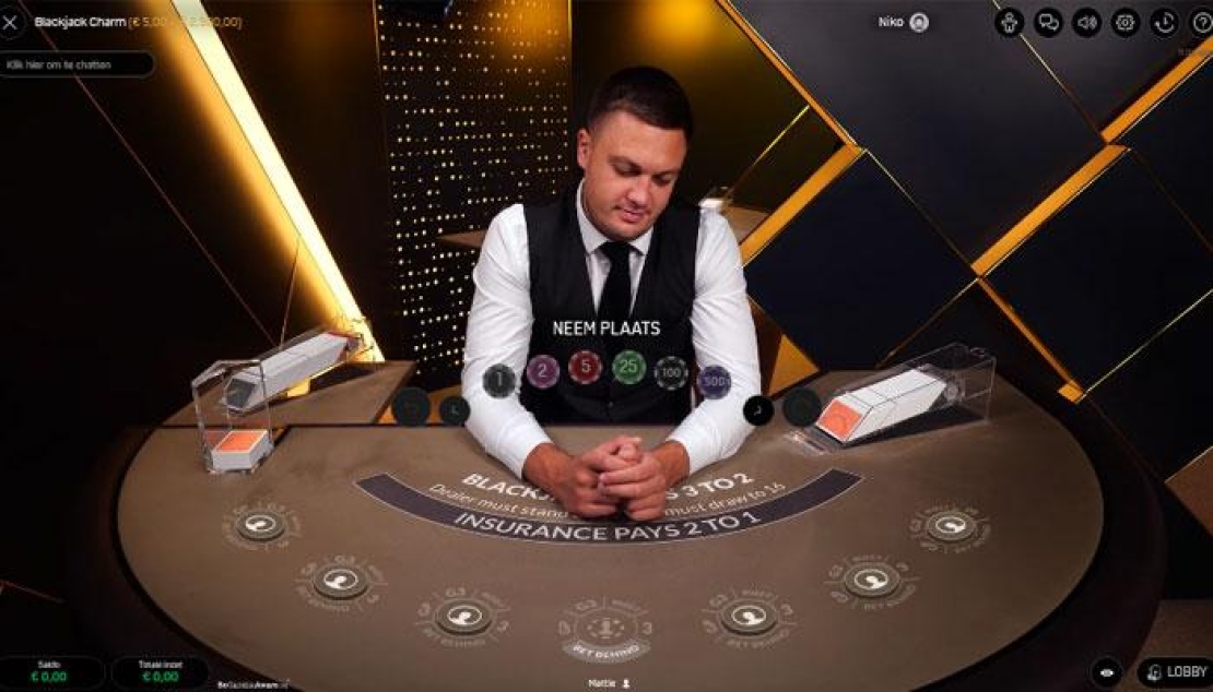 Blackjack Charm speelveld